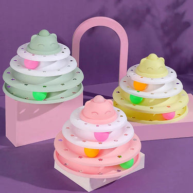Triple Threat Tower Tracks Cat Toys KittyNook